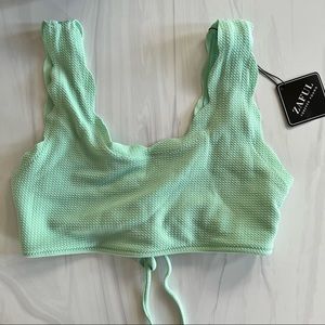 NEW Zaful seafom green bikini top